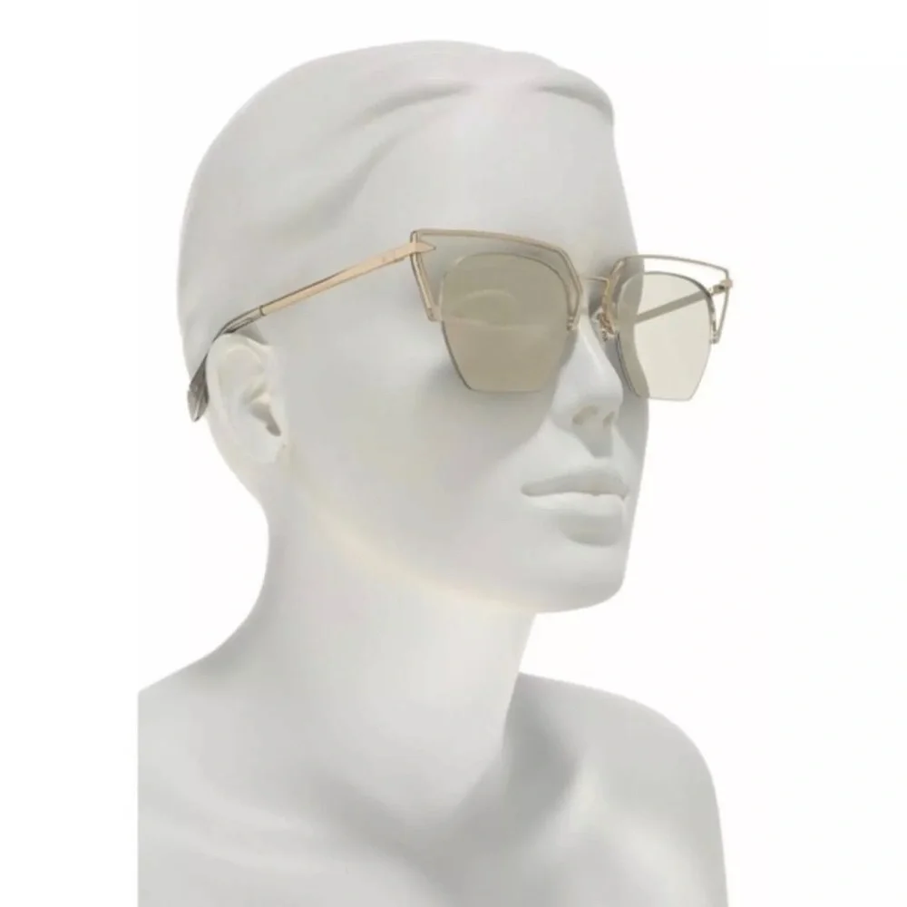 Rag & Bone Cat Eye Sunglasses Clear/Gold 51mm NWT